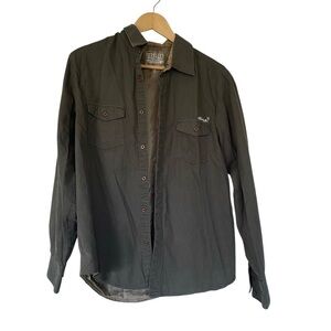 HURLEY International Freedom Movement Olive Green Shacket Size M